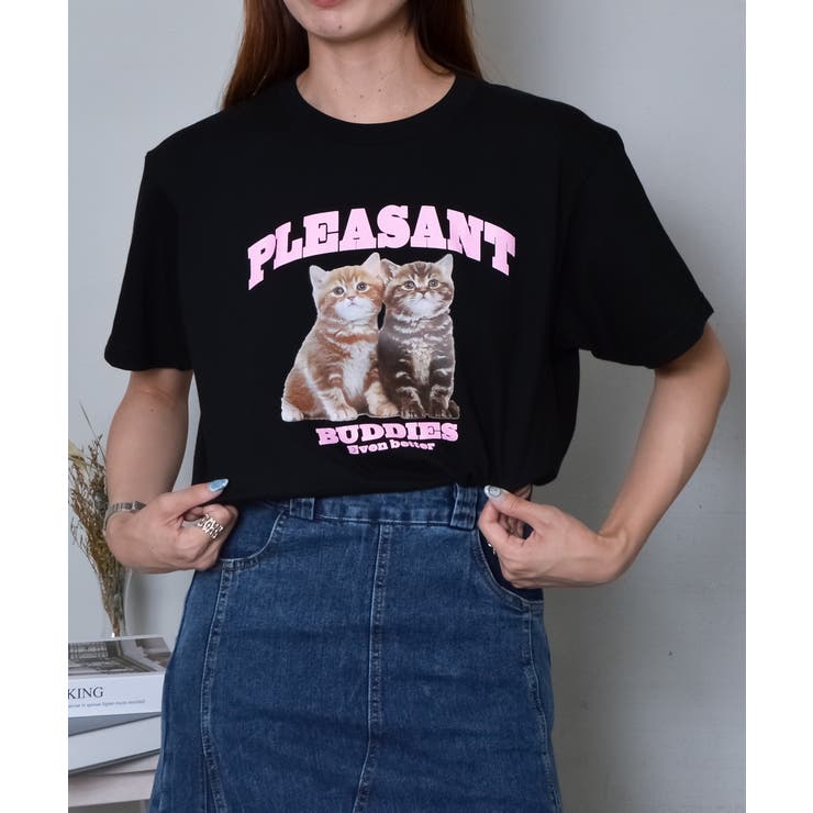 アニマルプリントTシャツ  CATプリント | ＆soiree | 詳細画像18 