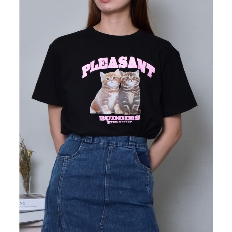 アニマルプリントTシャツ  CATプリント | ＆soiree | 詳細画像19 