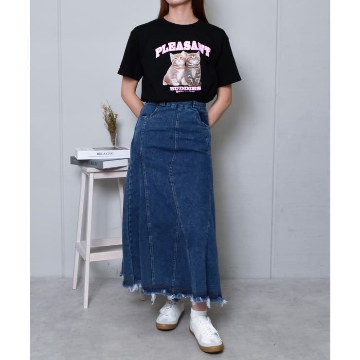 アニマルプリントTシャツ  CATプリント | ＆soiree | 詳細画像20 