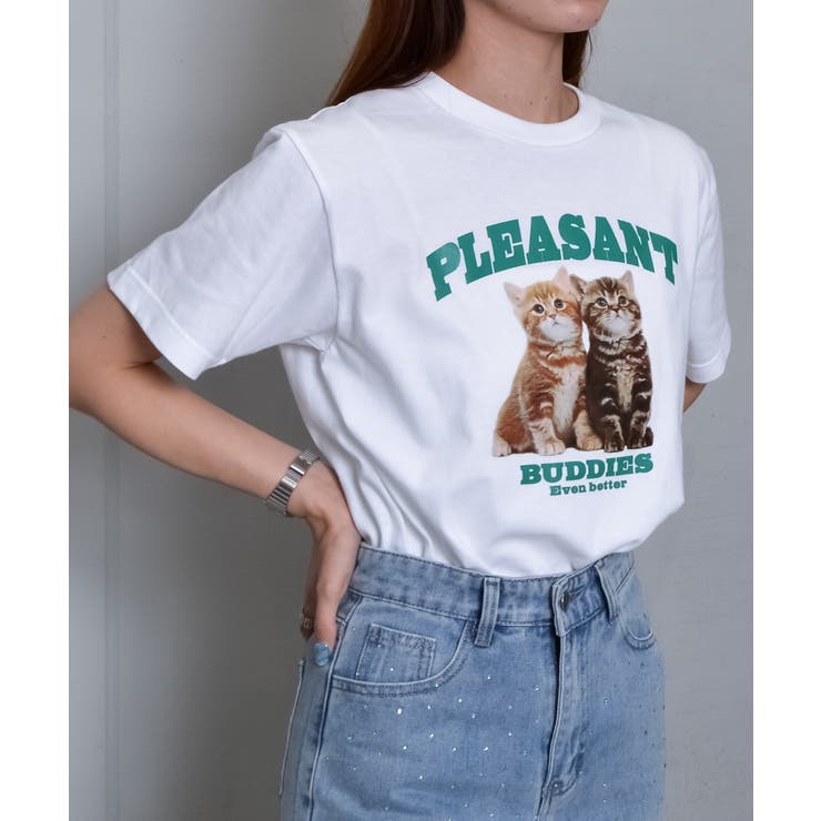 アニマルプリントTシャツ  CATプリント | ＆soiree | 詳細画像3 