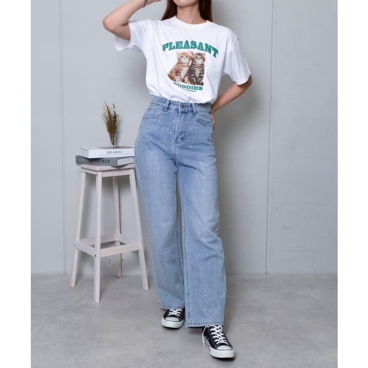 アニマルプリントTシャツ  CATプリント | ＆soiree | 詳細画像5 