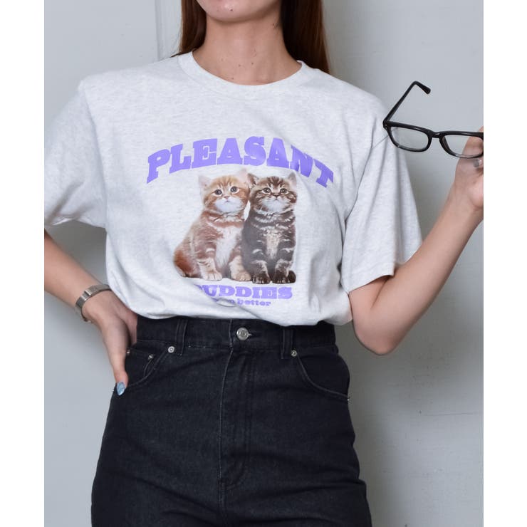 アニマルプリントTシャツ  CATプリント | ＆soiree | 詳細画像8 