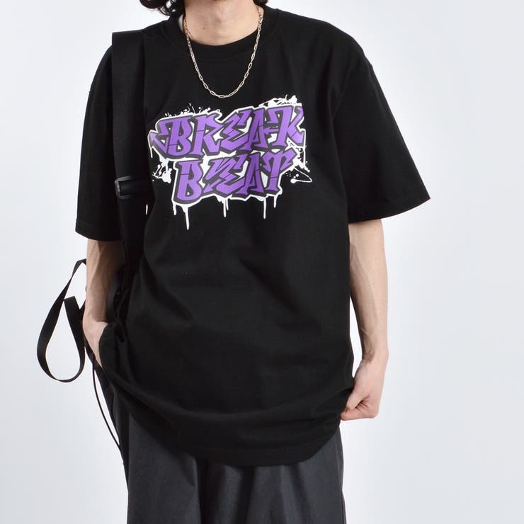 グラフィックプリントTシャツ BREAK BEAT [品番：RADM0001079]｜MODISH