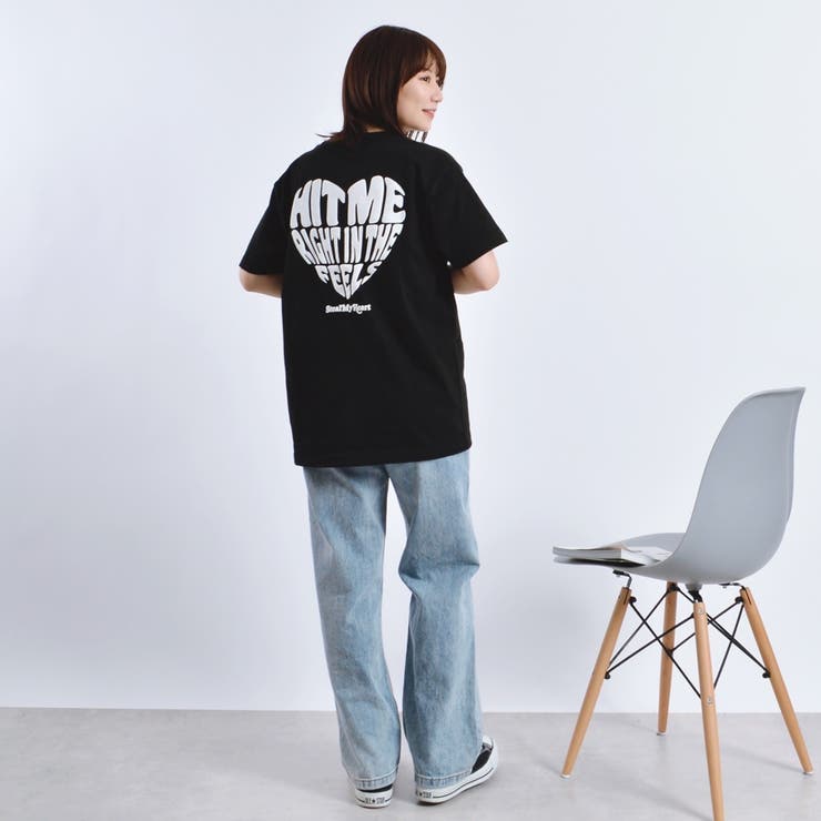 グラフィックロゴプリントTシャツ 発泡プリント[品番