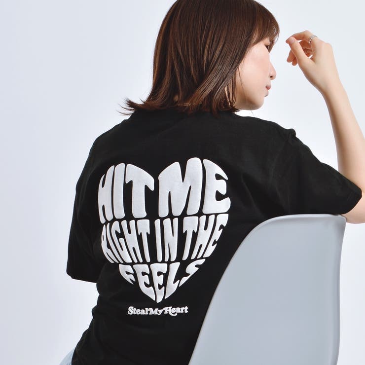グラフィックロゴプリントTシャツ 発泡プリント[品番