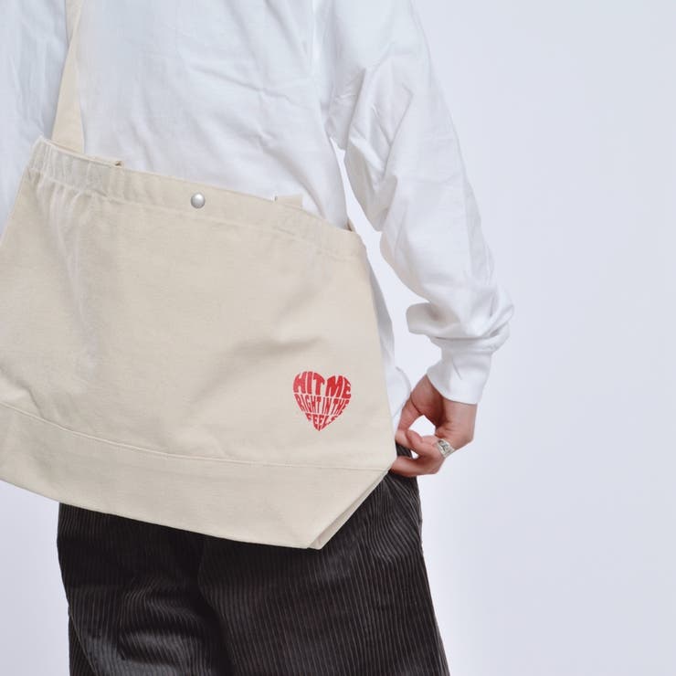 ♡ページ ハートロゴ キャンバス2WAYトートバッグ[品番:RADM0002322