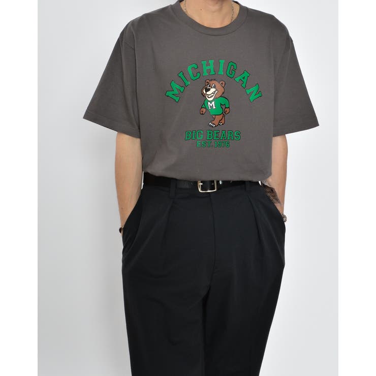 MICHIGANクマプリントTシャツ | ＆soiree | 詳細画像11 