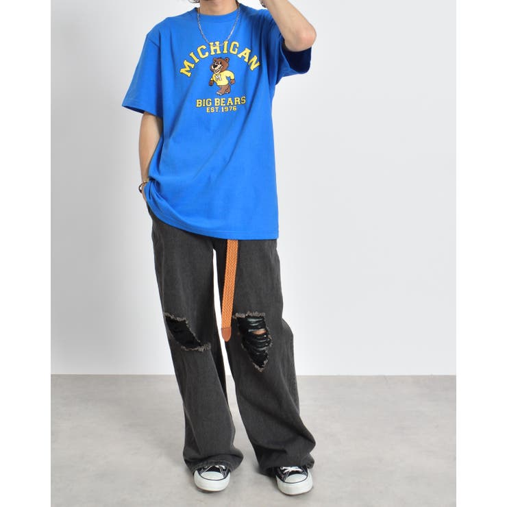 MICHIGANクマプリントTシャツ | ＆soiree | 詳細画像18 