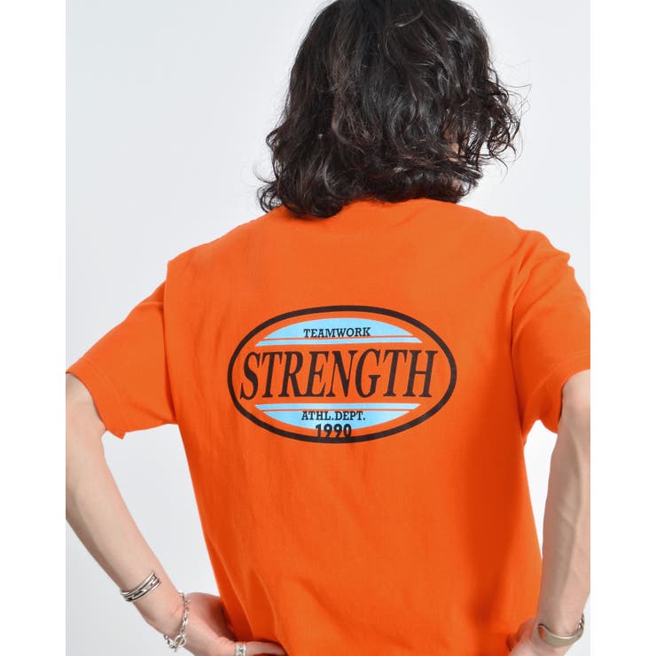 STRENGTHオーバルロゴTシャツ(半袖)[品番：RADM0005578]｜MODISH