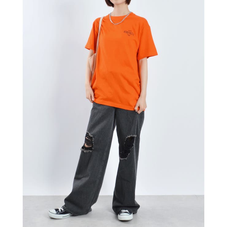 STRENGTHオーバルロゴTシャツ(半袖)[品番：RADM0005578]｜MODISH