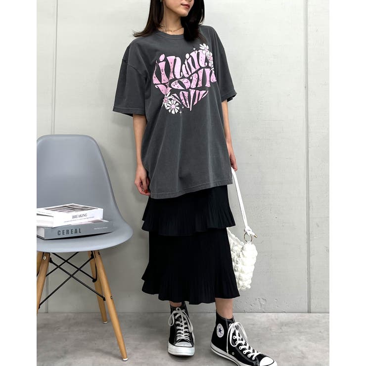 ハート ピグメントTシャツ | MODISH GAZE | 詳細画像18 