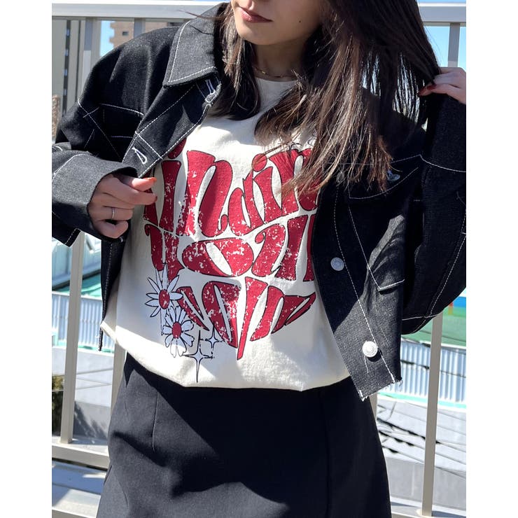 ハート ピグメントTシャツ | MODISH GAZE | 詳細画像4 