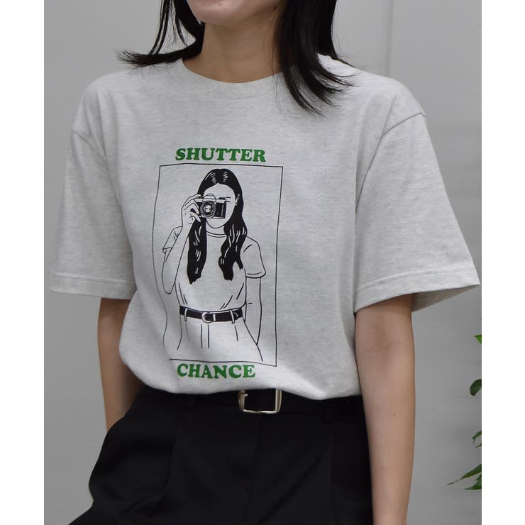 SHUTTER CHANCE  デザインプリントTシャツ | ＆soiree | 詳細画像8 
