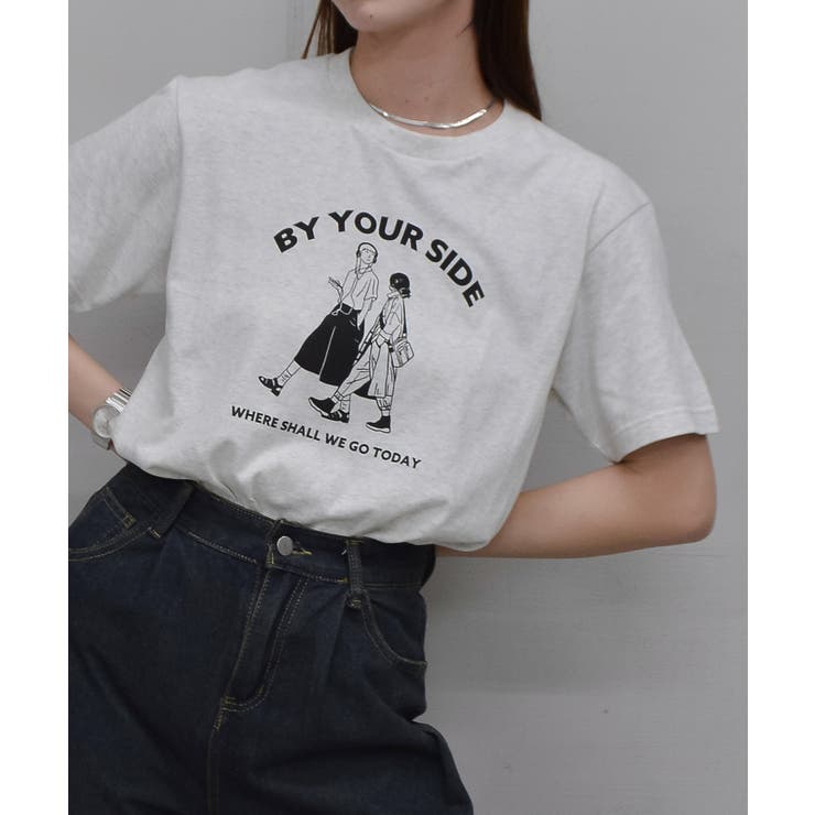 BY YOUR SIDE デザインプリントTシャツ | ＆soiree | 詳細画像3 