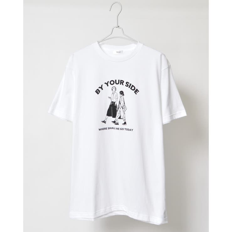 BY YOUR SIDE デザインプリントTシャツ[品番：RADM0005695]｜＆soiree 