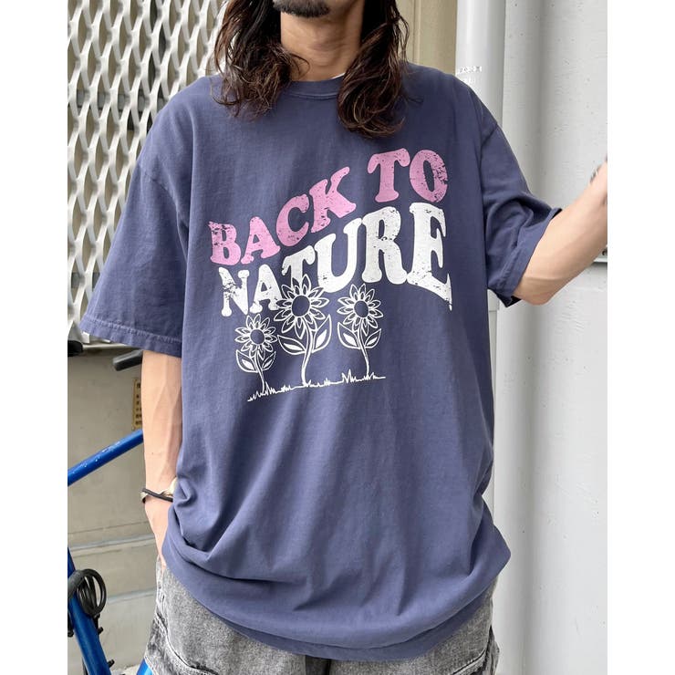 BACK TO NATURE ピグメント加工 ビッグシルエットTシャツ[品番：RADM0005696]｜MODISH  GAZE（モディッシュガゼ）のメンズファッション通販｜SHOPLIST（ショップリスト）