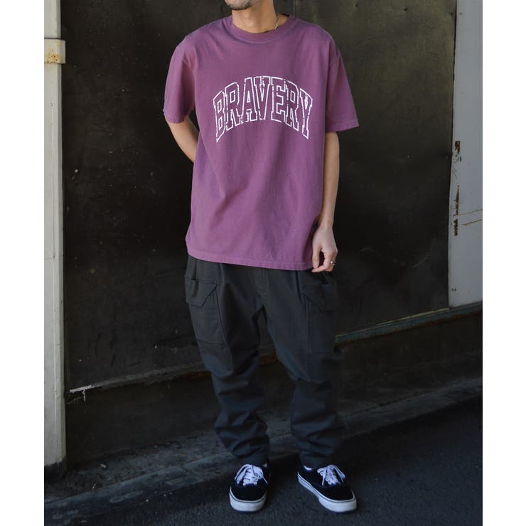 ピグメントアーチロゴＴシャツ（BRAVERY) | MODISH GAZE | 詳細画像9 