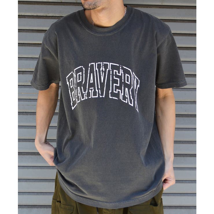 ピグメントアーチロゴＴシャツ（BRAVERY) | MODISH GAZE | 詳細画像12 