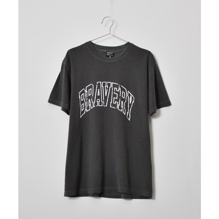ピグメントアーチロゴＴシャツ（BRAVERY) | MODISH GAZE | 詳細画像16 