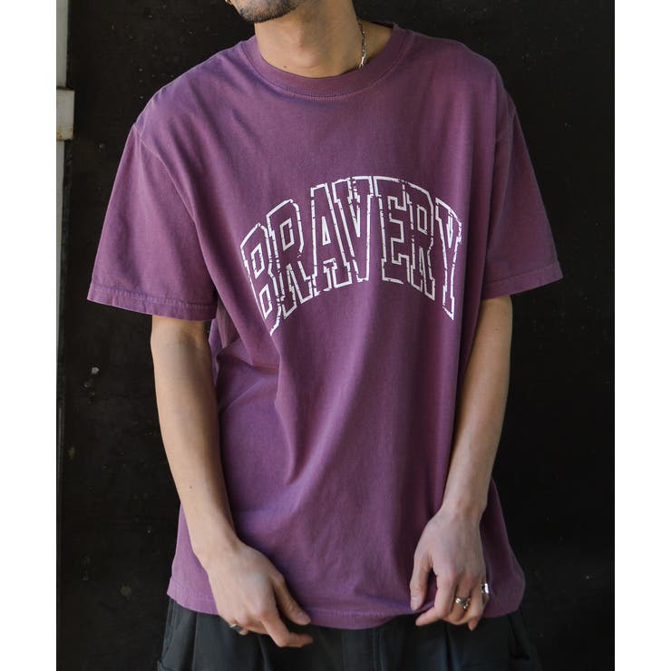 ピグメントアーチロゴＴシャツ（BRAVERY) | MODISH GAZE | 詳細画像5 