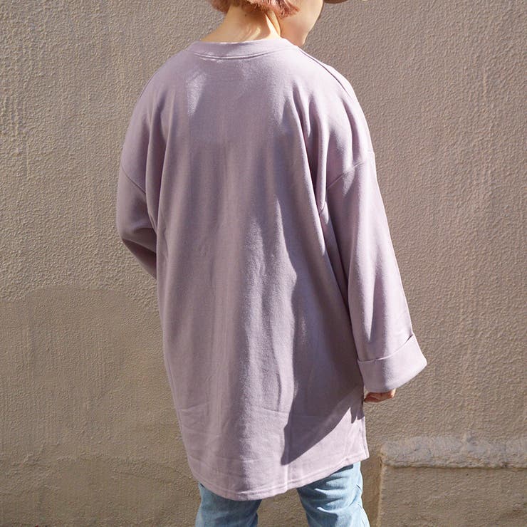 【spiritoso】ミニ裏毛 袖ロールアップ BIGプルオーバー | ＆soiree | 詳細画像15 