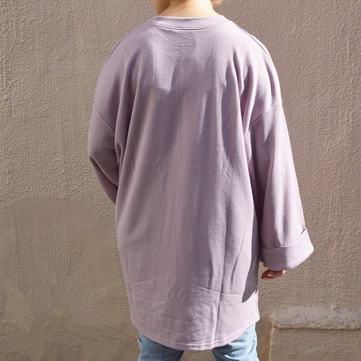 【spiritoso】ミニ裏毛 袖ロールアップ BIGプルオーバー | ＆soiree | 詳細画像16 