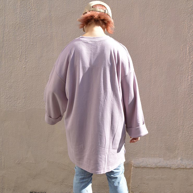 【spiritoso】ミニ裏毛 袖ロールアップ BIGプルオーバー | ＆soiree | 詳細画像17 