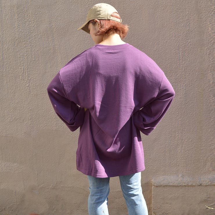 【spiritoso】ミニ裏毛 袖ロールアップ BIGプルオーバー | ＆soiree | 詳細画像6 