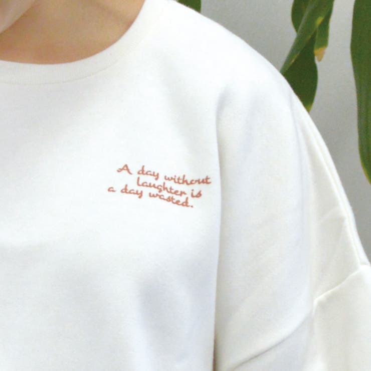 裏起毛プルオーバー(ガール イラスト) トレーナー | ＆soiree | 詳細画像14 