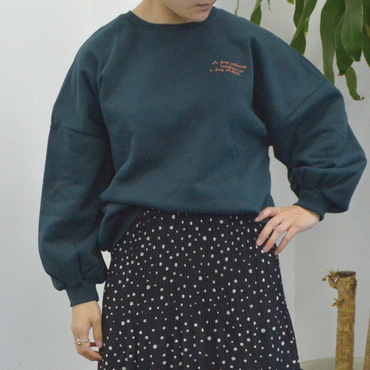 裏起毛プルオーバー(ガール イラスト) トレーナー | ＆soiree | 詳細画像16 