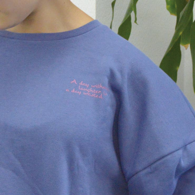 裏起毛プルオーバー(ガール イラスト) トレーナー | ＆soiree | 詳細画像4 