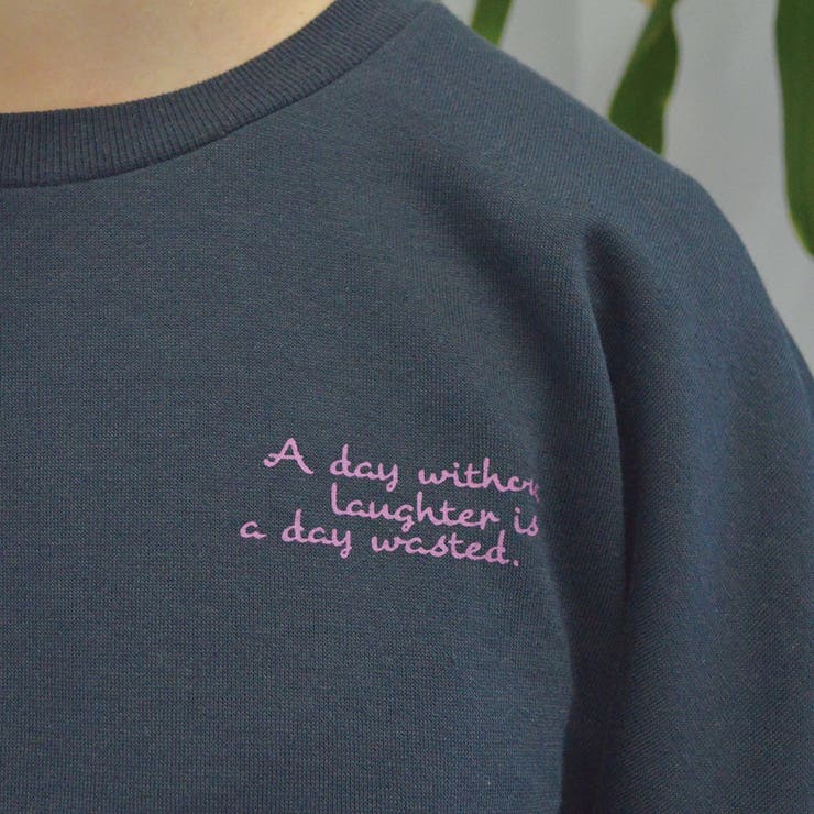 裏起毛プルオーバー(ガール イラスト) トレーナー | ＆soiree | 詳細画像9 