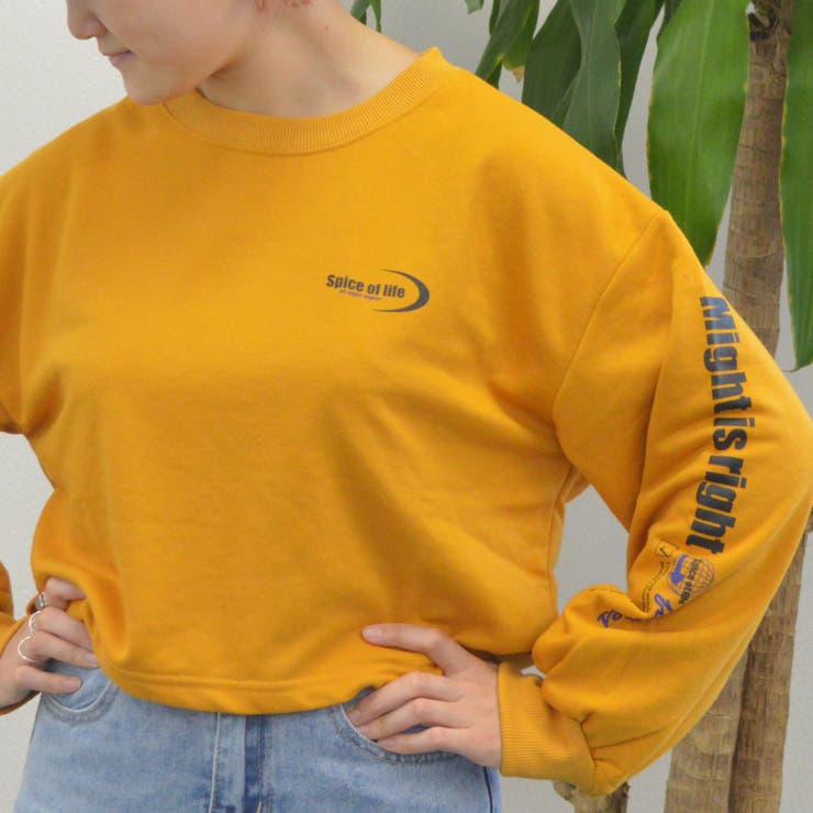 裏毛 短丈プルオーバー(ストリート ロゴ) | ＆soiree | 詳細画像3 