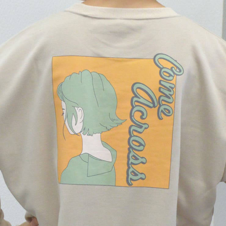 BIGプルオーバー(ガール イラスト) トレーナー | ＆soiree | 詳細画像15 