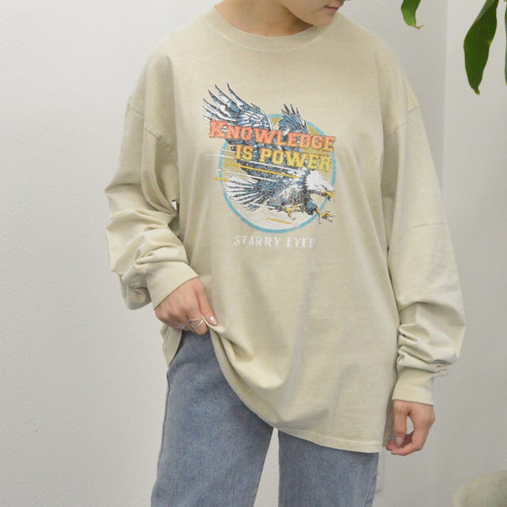 【spiritoso】ピグメントサークルイーグルプリントロンT イーグルプリント… | ＆soiree | 詳細画像6 