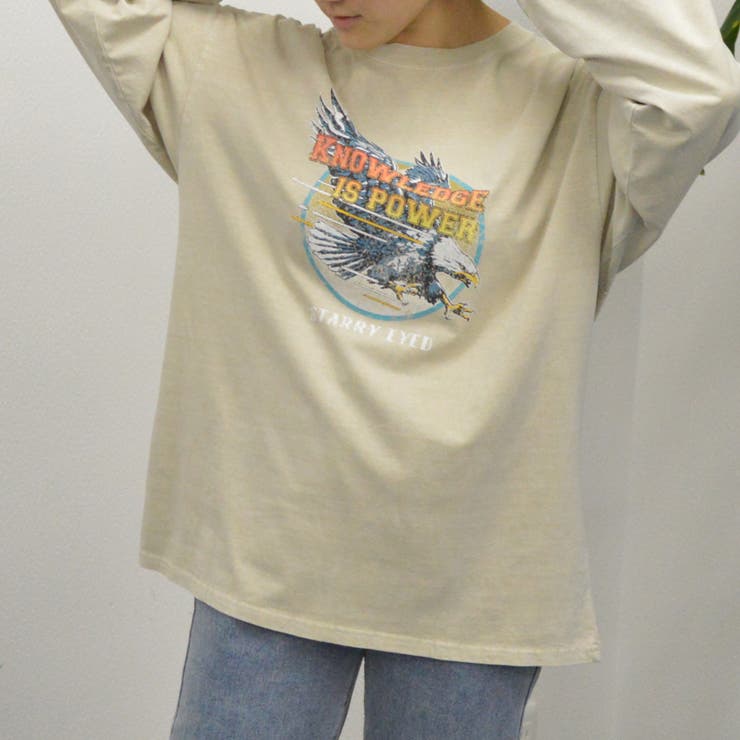 【spiritoso】ピグメントサークルイーグルプリントロンT イーグルプリント… | ＆soiree | 詳細画像7 