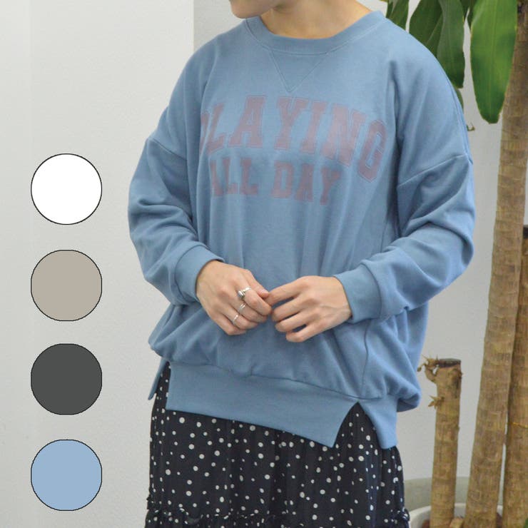 【spiritoso】ビッグロゴミニ裏スウェット ビッグロゴT ビッグロゴ | ＆soiree | 詳細画像1 