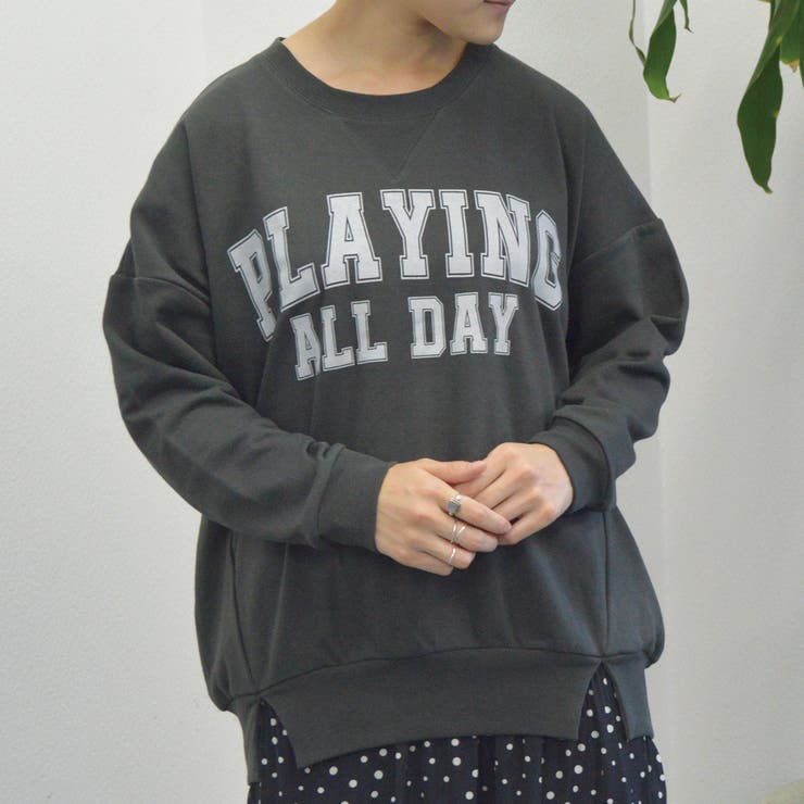 【spiritoso】ビッグロゴミニ裏スウェット ビッグロゴT ビッグロゴ | ＆soiree | 詳細画像6 