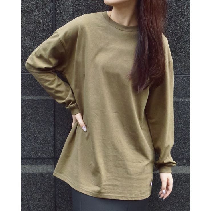 カーキ | 【spiritoso】USAコットンロンT  | ＆soiree