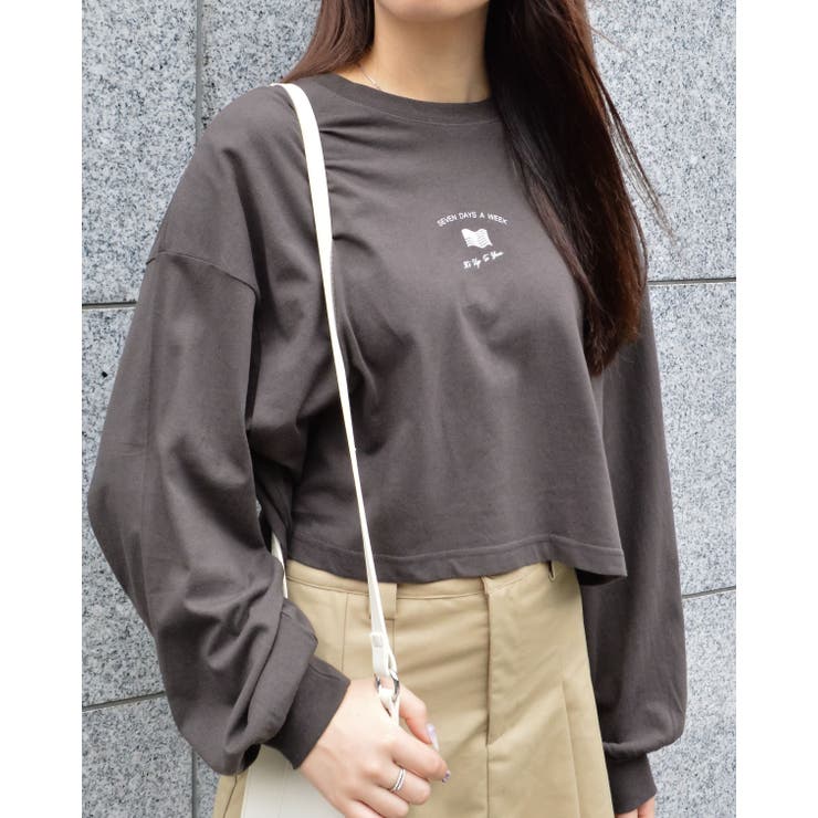 アメリカンフラッグクロップド丈ロンT | ＆soiree | 詳細画像18 