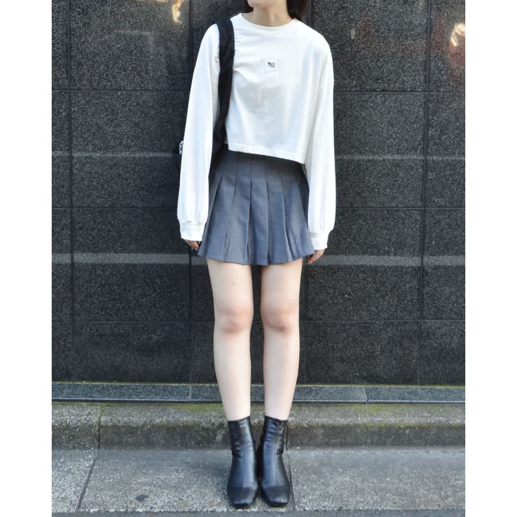 アメリカンフラッグクロップド丈ロンT | ＆soiree | 詳細画像5 