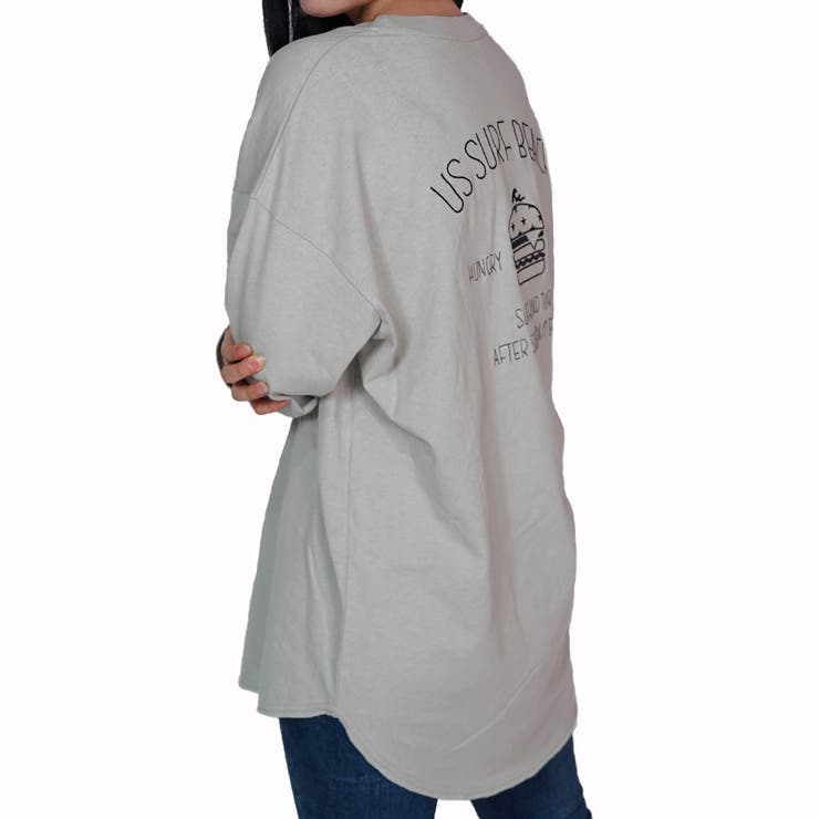 ハンバーガー刺繍裾ラウンドロンT | ＆soiree | 詳細画像15 