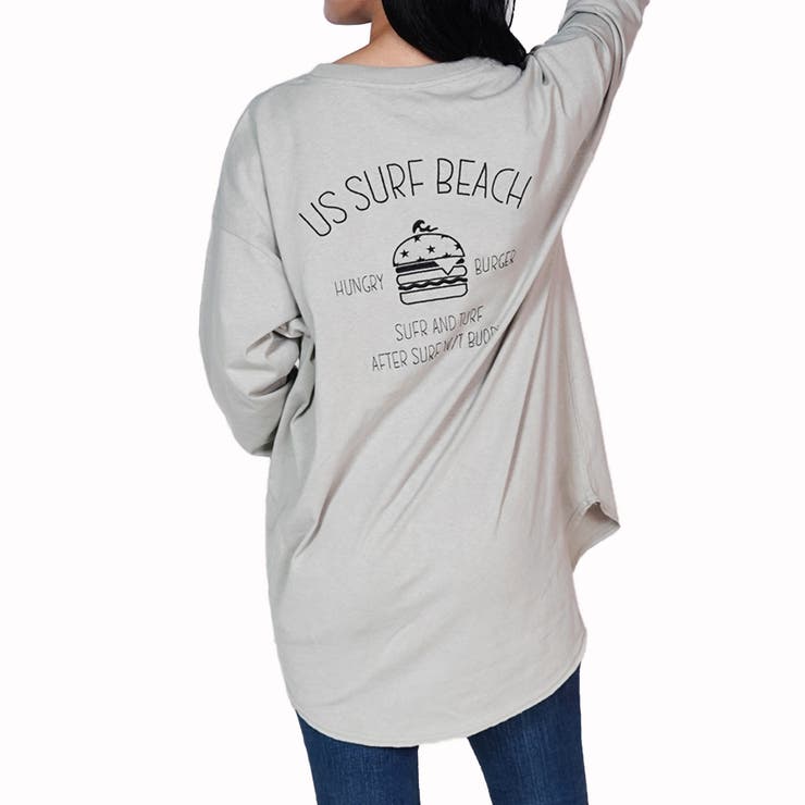 ハンバーガー刺繍裾ラウンドロンT | ＆soiree | 詳細画像16 