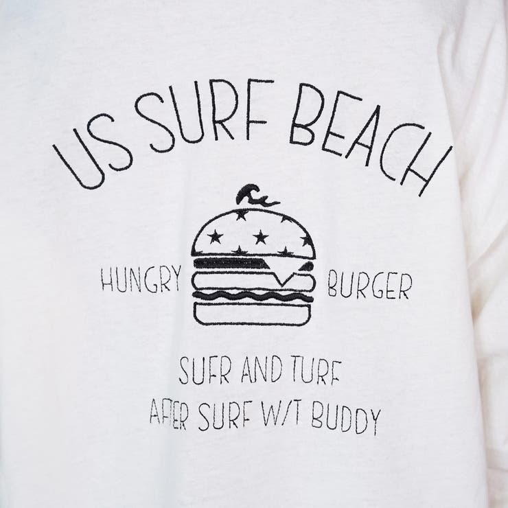 ハンバーガー刺繍裾ラウンドロンT | ＆soiree | 詳細画像6 