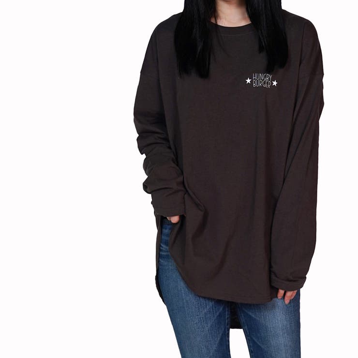 ハンバーガー刺繍裾ラウンドロンT | ＆soiree | 詳細画像8 