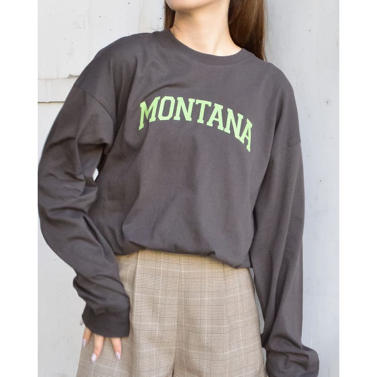 チャコール | MONTANAロゴビックシルエットロンT | ＆soiree
