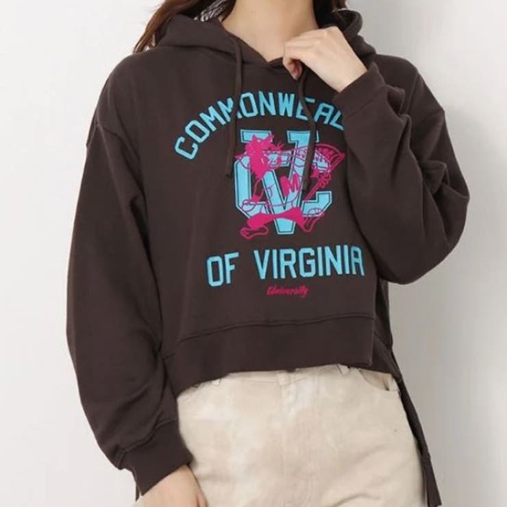 カレッジクロップドパーカー レディース クロップド丈 | ＆soiree | 詳細画像13 