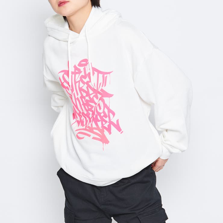 ネオンプリント裏毛パーカー レディース 春服 | ＆soiree | 詳細画像12 