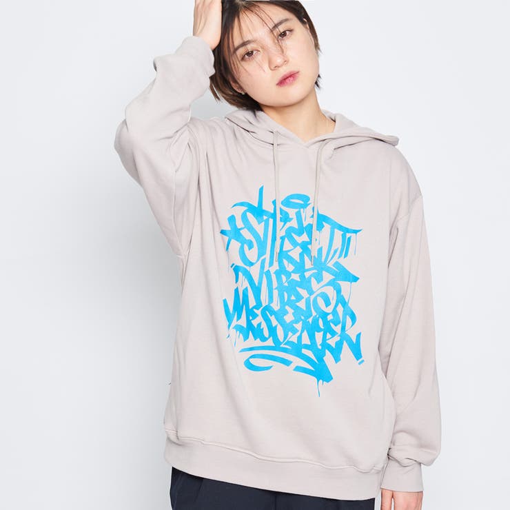 ネオンプリント裏毛パーカー レディース 春服 | ＆soiree | 詳細画像2 