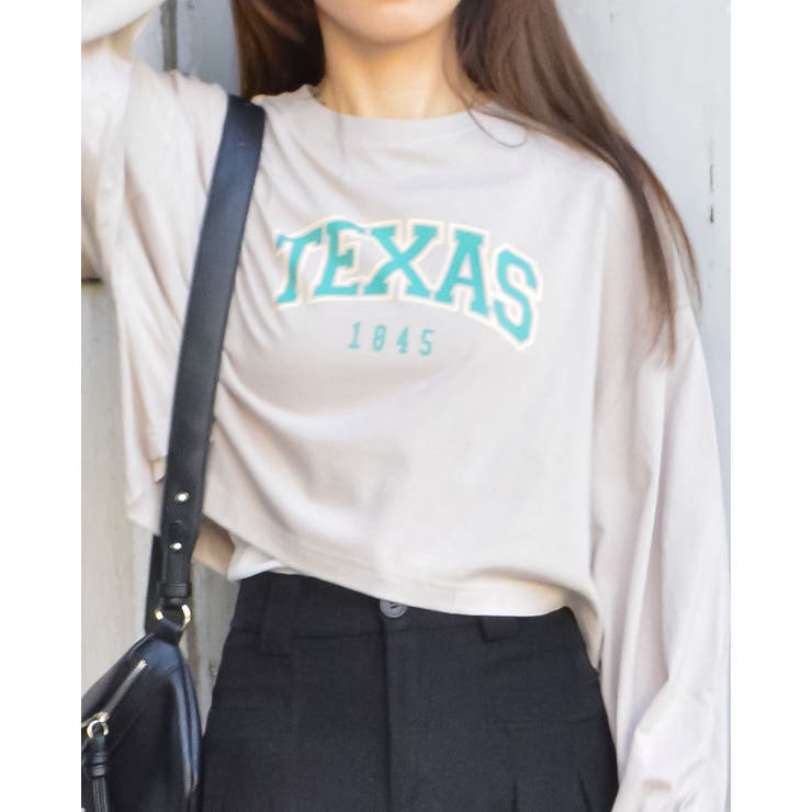 カレッジロゴクロップドロンT  | ＆soiree | 詳細画像7 